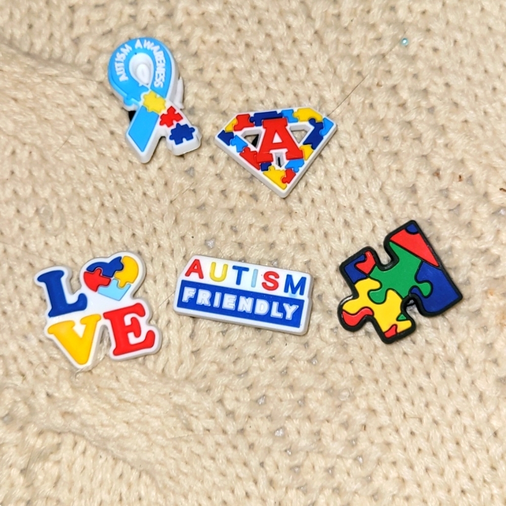 Autism awareness jibbitz for crocs